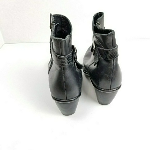 sold Dansko Booties Ankle Boots Leather Heeled - Picture 3 of 7